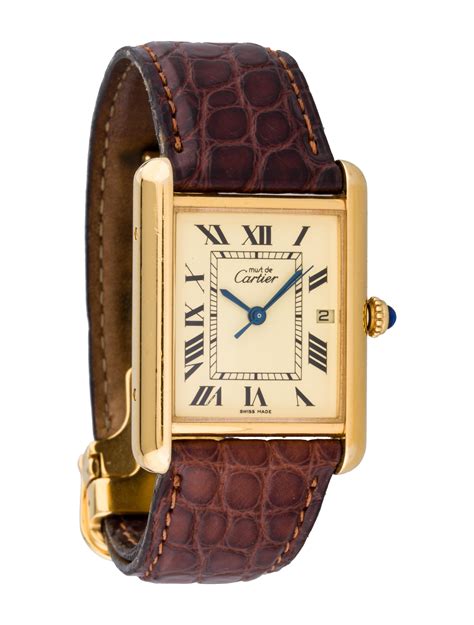 price cartier tank watch|cartier tank must watch price.